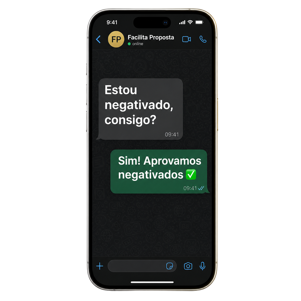 Aprovamos negativados (SPC/Serasa) — sem julgamento